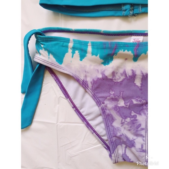 JUSTICE SWIMMING TWO PIECE SUIT SIZE 14 - Picture 5 of 7